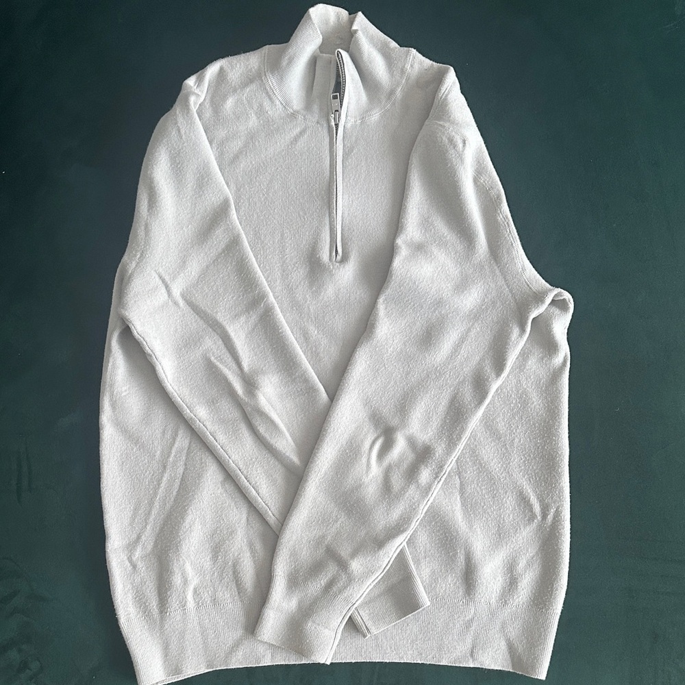 Light Blue Quarter-Zip Sweater